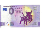 CHINE 2021-1 CHINESE YEAR OF THE OX (ANNIVERSAIRE) BILLET SOUVENIR 0 EURO
