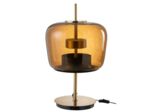 lampe LED verre marron 35x35x58cm