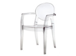 Fauteuil polycarbonate CASPER transparent