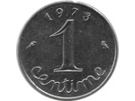 FRANCE 1 CENTIME EPI 1973 TTB+