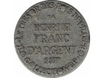 COLLECTION BP 16 LE TRESOR DES DES ROIS DE FRANCE FRANC D'ARGENT HENRI III TTB