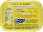SARDINES HUILE OLIVE CITRON 135G Phare d Eckmühl