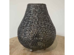 Lampe vase métal 59x30x35cm