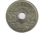 FRANCE 25 CENTIMES LINDAUER .1939. Légère SUP-