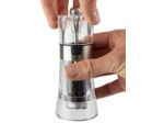 Peugeot OSLO Moulin à Poivre - Acrylique Transparent / Inox, 14 cm