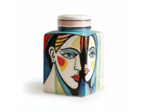 Potiche Nebula Céramique Multicolore 15x15x22cm