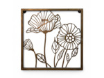 Décoration murale florale 32x29x33cm