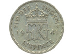 GRANDE BRETAGNE 6 PENCE GEORGES VI 1941 TB+