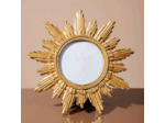 Porte photo soleil d'or résine 22x5x22cm