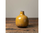 Vase Soliflore en Céramique Moutarde 13x11cm