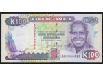 ZAMBIE 100 KWACHA non daté (1991) SERIE AD NEUF W34