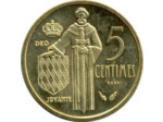 MONACO 1976 5 CENTIMES ESSAI SUP-