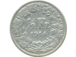 SUISSE 1/2 FRANC 1914 B TB+ N1