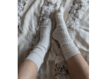 Chaussettes CHILL - 80% mohair / Ecru