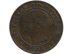 FRANCE 2 CENTIMES NAPOLEON III 1855 A CHIEN - Etat TTB