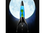 Lampe à lave fusée Telstar Rocket noire