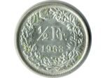 SUISSE 1/2 FRANC 1963 B SUP N1