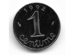 FRANCE 1 CENTIME EPI 1992 BE belle epreuve