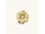 Bouton de tiroir Fleur Doré Laiton Recyclé 4x4x6cm