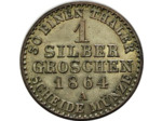 ALLEMAGNE 1 SILBER GROSCHEN 1864 A PRUSSE SUP (KM485)