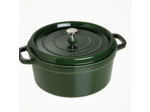 COCOTTE EN FONTE RONDE 28 CM verte