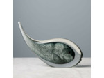Statuette baleine grise verre 18x25x6cm