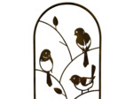 Treillage oiseaux fer marron 1x25x88cm