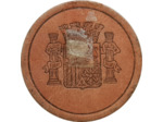 TIMBRE MONNAIE - ESPAGNE - 25 CENTIMOS BORDEAUX LUIS ZORRILLA (1938) TTB- N2