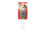 Peluche Souris + Corde pour chat - 10cm