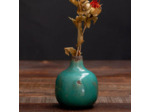 Vase mini céramique vert 9x9x10cm