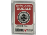 JEU DE 54 CARTES DOS ROUGE BOITE PLASTIQUE de chez DUCALE