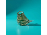 Presse Papier Moineau Serin Vert Verre 12x7x9cm