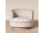 Fauteuil tissu pivotant Serena 68x79x78cm