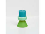 YOD AND CO Bougie Stack Mini G Vert et bleu