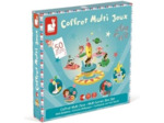 Janod - Coffret Multi-Jeux Carrousel - Jeux de Société Classiques -