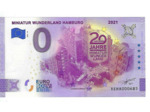 ALLEMAGNE 2021-15 MINIATUR WUNDERLAND HAMBURG BILLET SOUVENIR 0 EURO