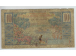 ILE DE LA REUNION 10 FRANCS ND 1947 SERIE Q.12 B+