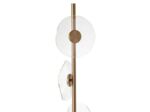 Lampadaire led fleur fer/plastique or 25x25x150cm