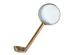 Loupe laiton club de golf 14x7cm