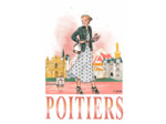 Poitiers - affiche, carte