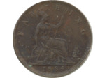 GRANDE BRETAGNE 1 FARTHING VICTORIA 1884 TTB