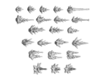 Set d'effets de tir de pistolet 22 pcs