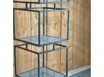 Etagère en métal noir 45x45x208cm