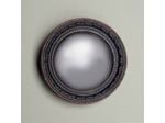 Miroir Rond Sorcière Convexe En Résine Bronze Antique noir 13cm