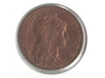 FRANCE 5 CENTIMES DUPUIS 1906 Tachée vert de gris SUP/NC
