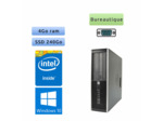 HP Compaq 6005 Pro SFF - Windows 10 - 2.7Ghz 4Go 240go SSD - Port Serie - PC Tour Bureautique Ordinateur