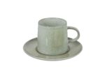 Ensemble tasse et sous-tasse Eclaboussures céramique 15x8x8cm