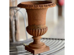Petit vase Médicis fonte rouille 34x34x43cm