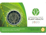 BELGIQUE 2020 2 EURO COMMEMORATIVE ANNEE DES PLANTES COINCARD VERSION FLAMAND