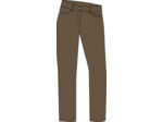 Pantalon droit Patricia été Taille élastiquée en coton stretch
